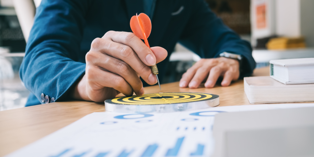Dart on a dartboard