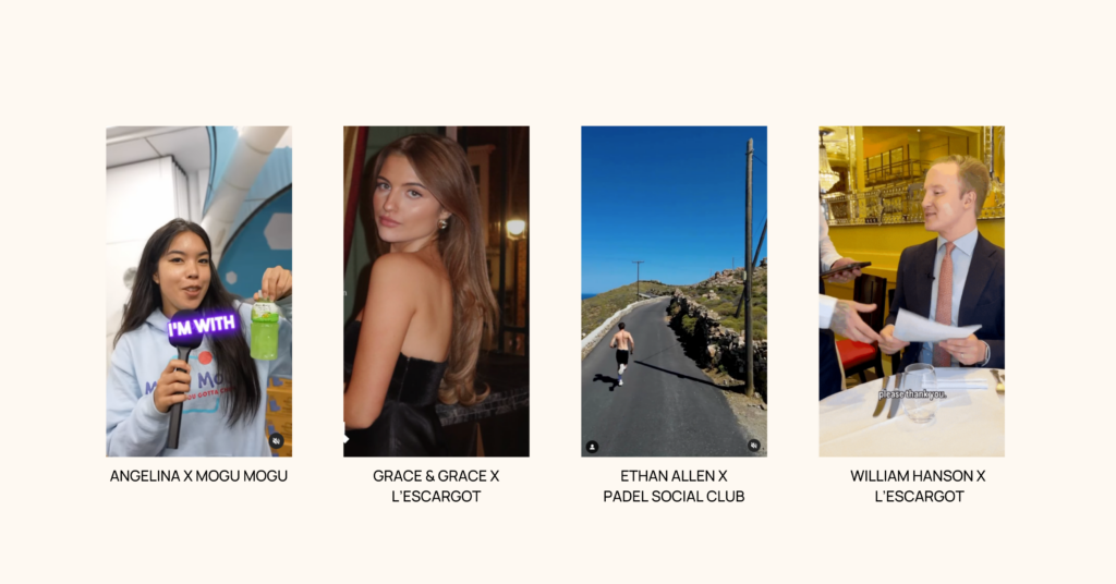 Examples of 4 influencers