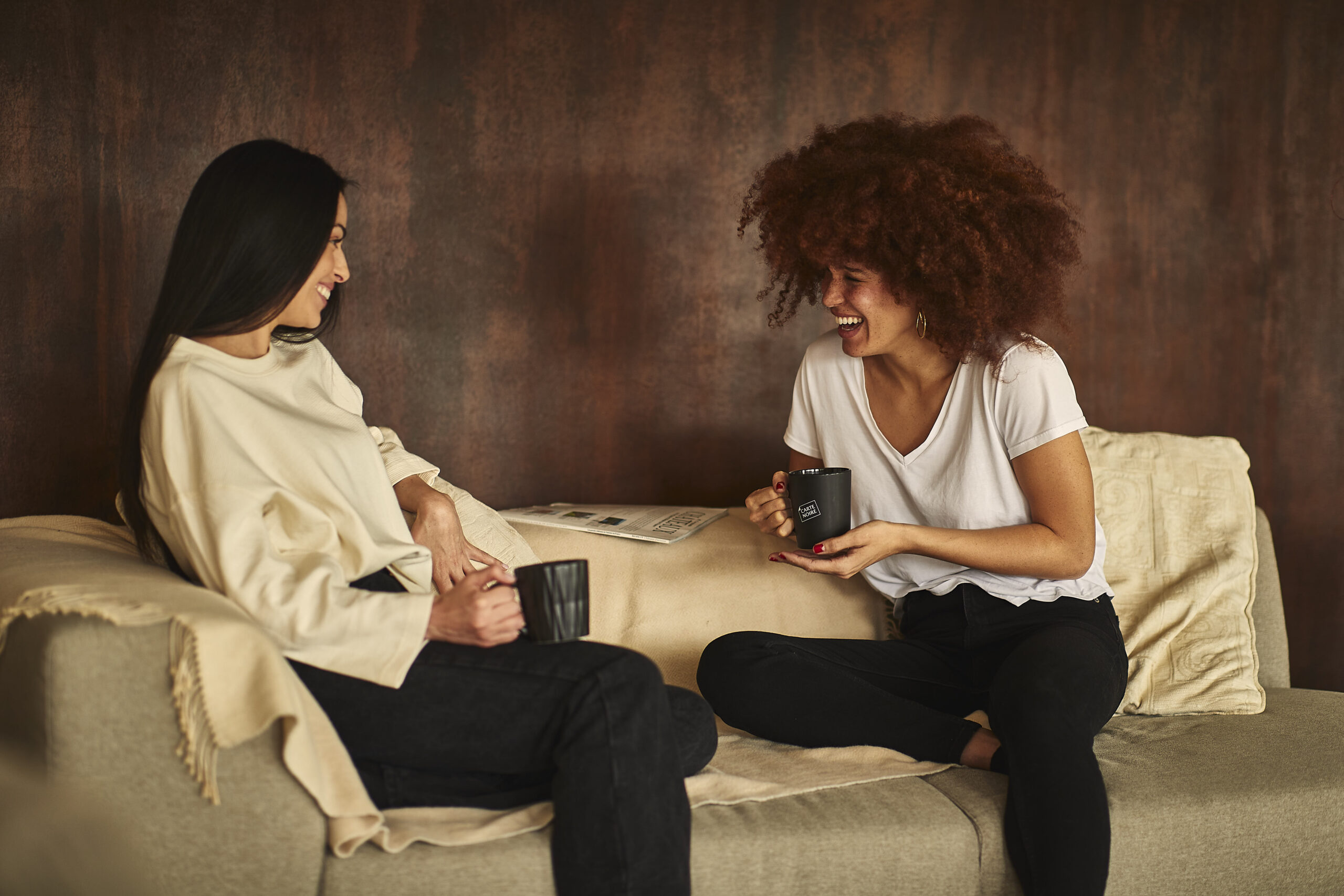 Lavazza photoshoot of two people