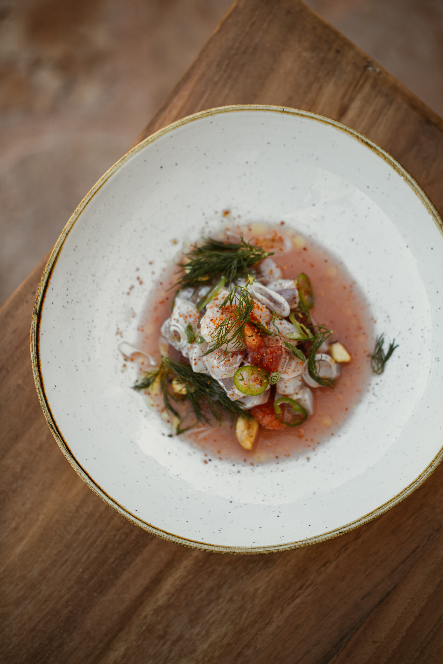 Ceviche food dish at The Maine Ibiza