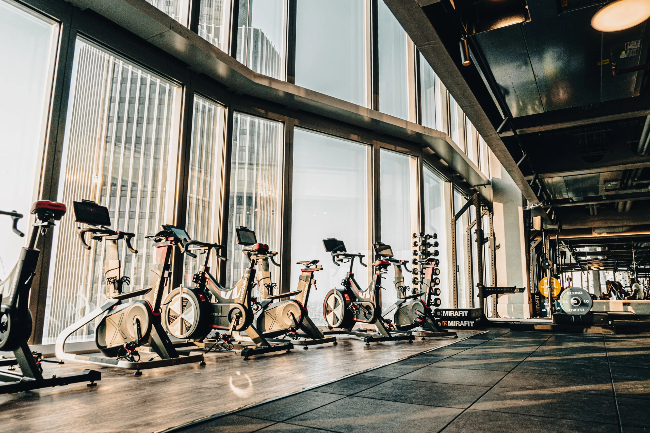 A beautiful view from the BXR London gym