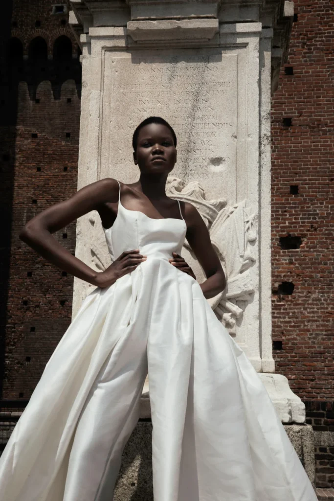 Lily Phellera dress modelled