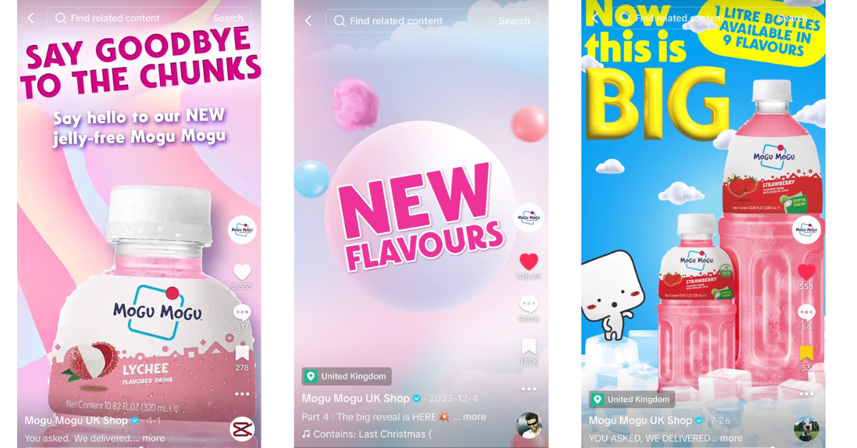 Mogu Mogu high performing TikTok videos with Digital Blitz's marketing strategy
